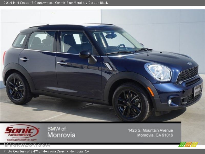 Cosmic Blue Metallic / Carbon Black 2014 Mini Cooper S Countryman
