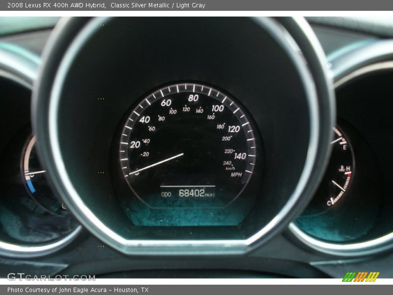 Classic Silver Metallic / Light Gray 2008 Lexus RX 400h AWD Hybrid
