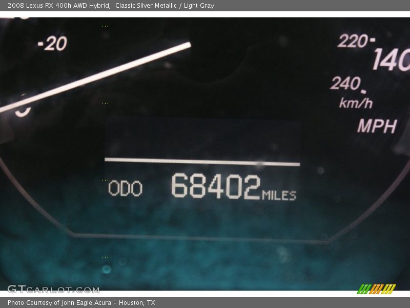 Classic Silver Metallic / Light Gray 2008 Lexus RX 400h AWD Hybrid