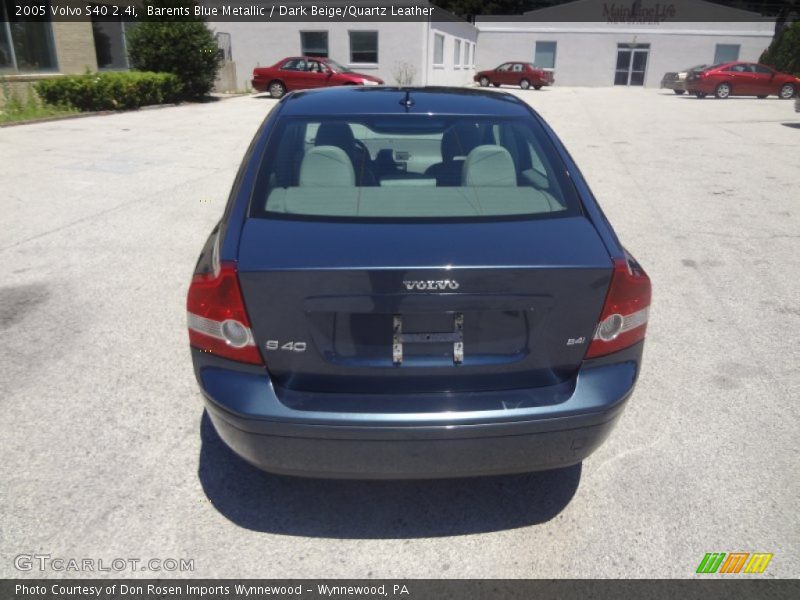 Barents Blue Metallic / Dark Beige/Quartz Leather 2005 Volvo S40 2.4i