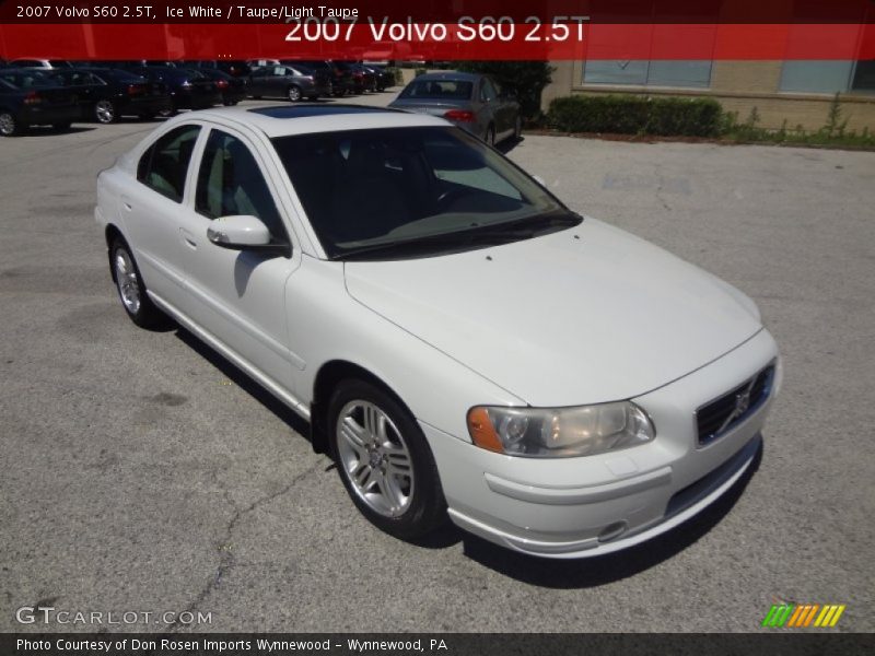 Ice White / Taupe/Light Taupe 2007 Volvo S60 2.5T