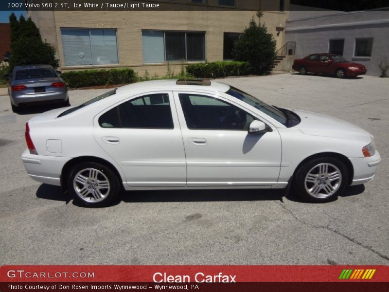 Ice White / Taupe/Light Taupe 2007 Volvo S60 2.5T