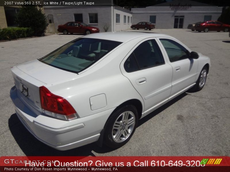 Ice White / Taupe/Light Taupe 2007 Volvo S60 2.5T