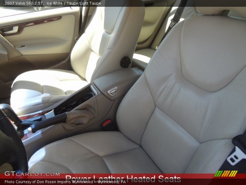 Ice White / Taupe/Light Taupe 2007 Volvo S60 2.5T