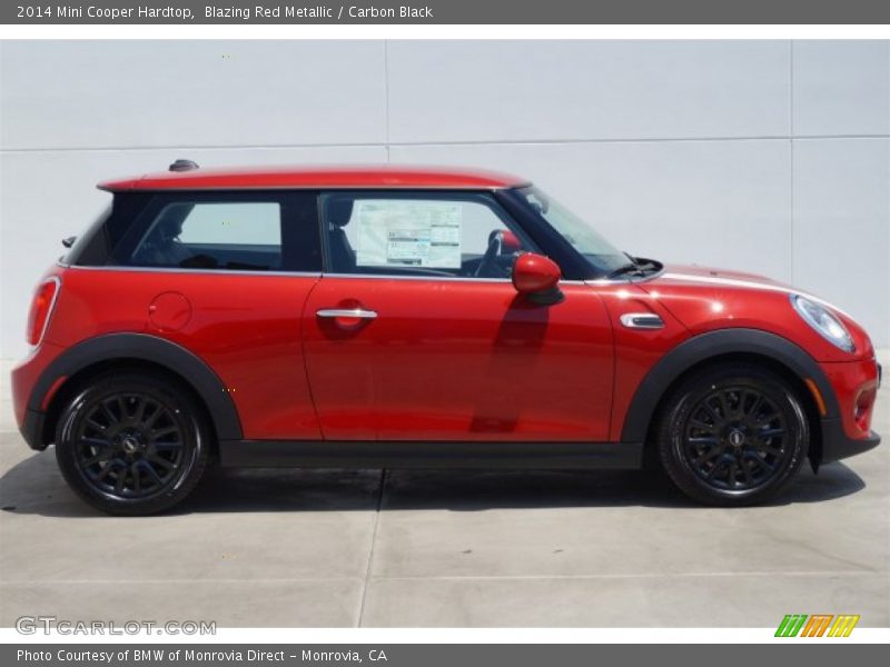 Blazing Red Metallic / Carbon Black 2014 Mini Cooper Hardtop