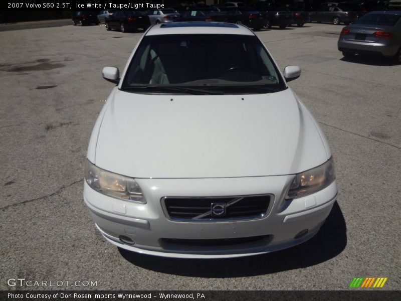 Ice White / Taupe/Light Taupe 2007 Volvo S60 2.5T