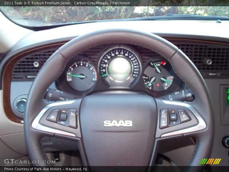 Carbon Grey Metallic / Parchment 2011 Saab 9-5 Turbo4 Premium Sedan