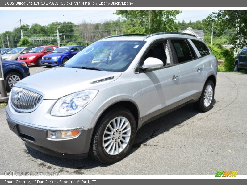Quicksilver Metallic / Ebony Black/Ebony 2009 Buick Enclave CXL AWD