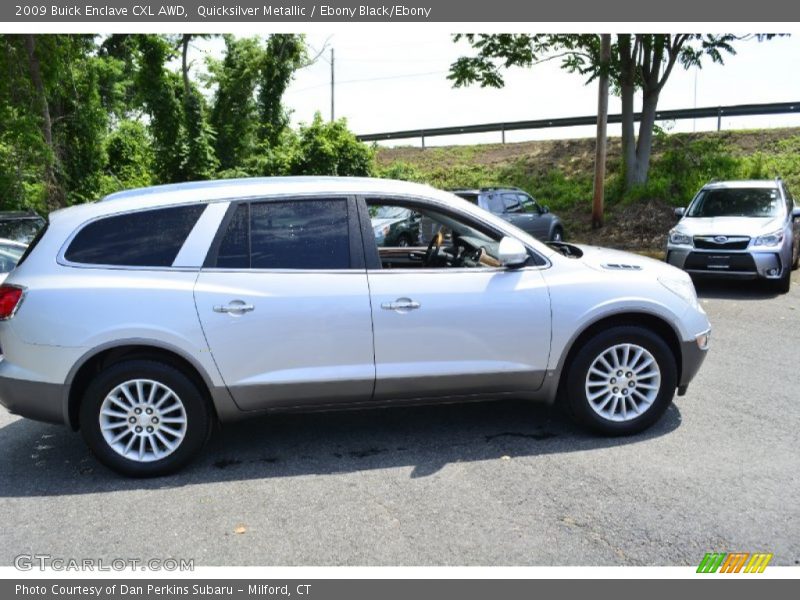 Quicksilver Metallic / Ebony Black/Ebony 2009 Buick Enclave CXL AWD