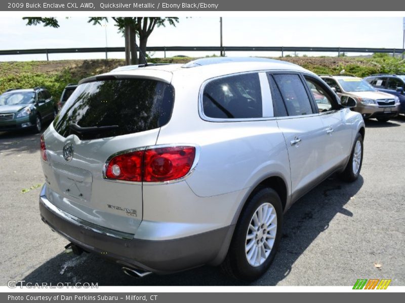 Quicksilver Metallic / Ebony Black/Ebony 2009 Buick Enclave CXL AWD