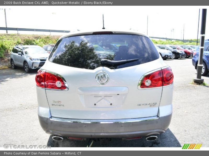 Quicksilver Metallic / Ebony Black/Ebony 2009 Buick Enclave CXL AWD