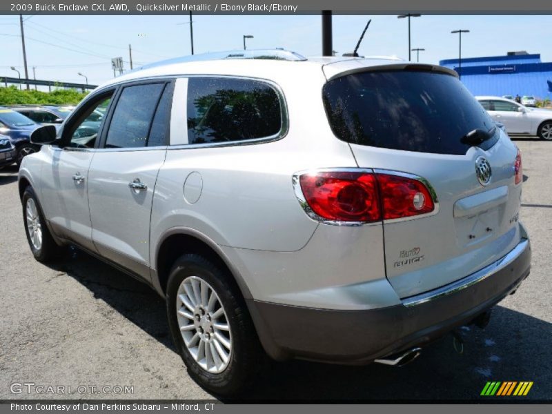 Quicksilver Metallic / Ebony Black/Ebony 2009 Buick Enclave CXL AWD