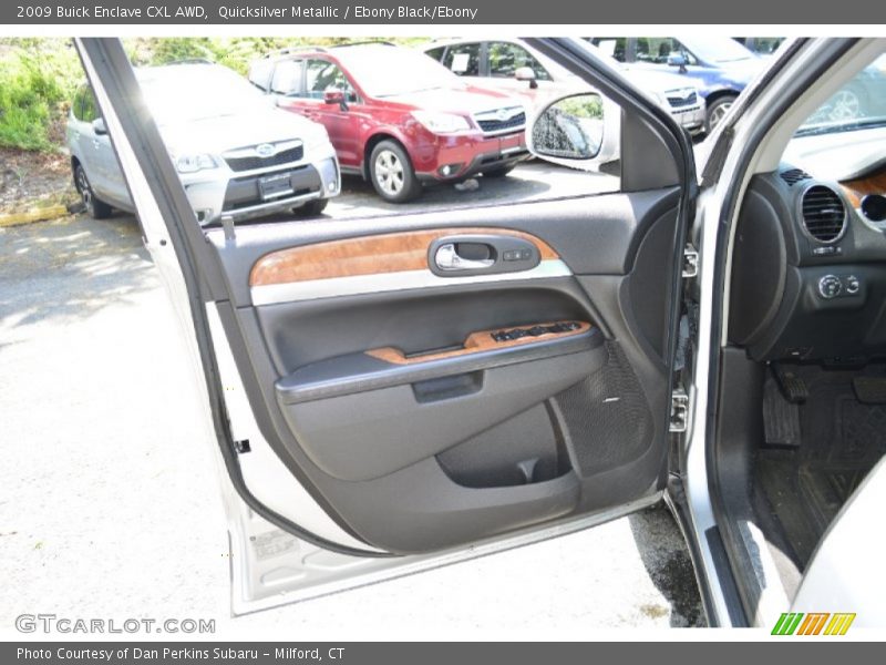 Quicksilver Metallic / Ebony Black/Ebony 2009 Buick Enclave CXL AWD