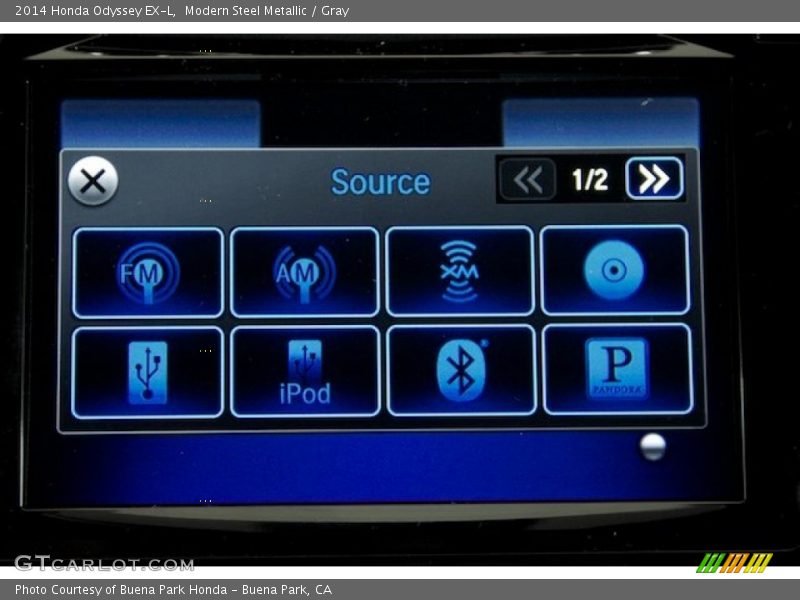 Modern Steel Metallic / Gray 2014 Honda Odyssey EX-L