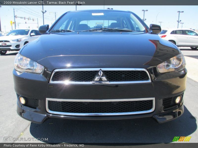 Tarmac Black Pearl / Black 2009 Mitsubishi Lancer GTS