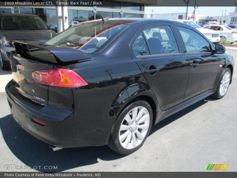 Tarmac Black Pearl / Black 2009 Mitsubishi Lancer GTS