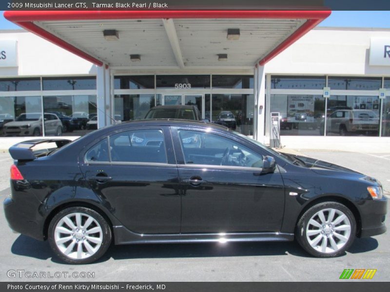 Tarmac Black Pearl / Black 2009 Mitsubishi Lancer GTS