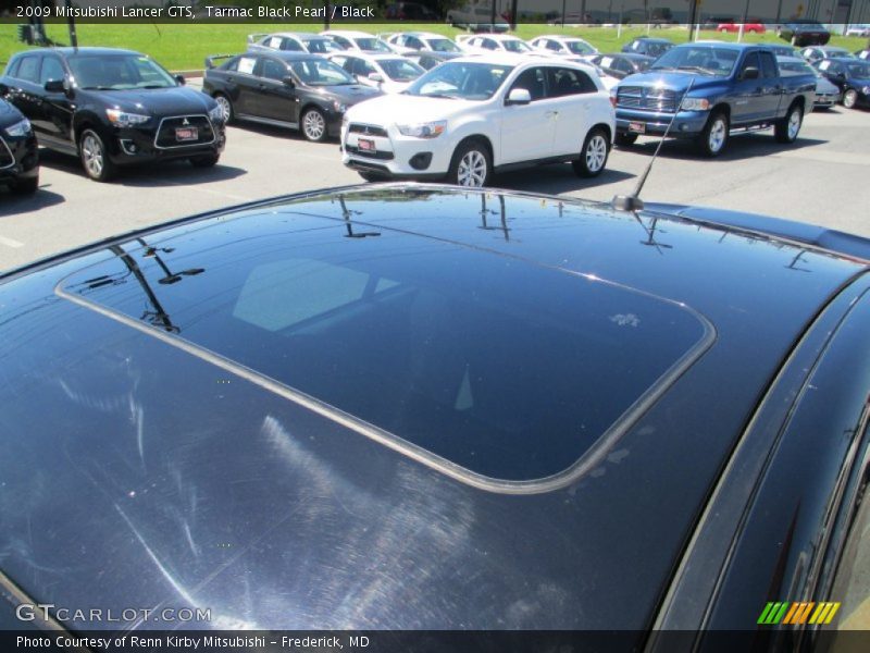 Tarmac Black Pearl / Black 2009 Mitsubishi Lancer GTS