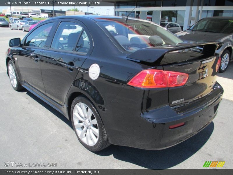 Tarmac Black Pearl / Black 2009 Mitsubishi Lancer GTS