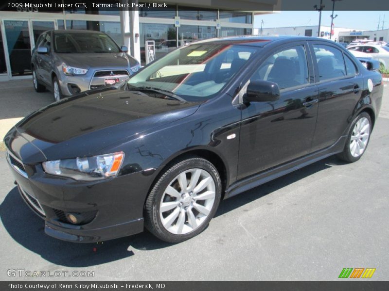 Tarmac Black Pearl / Black 2009 Mitsubishi Lancer GTS