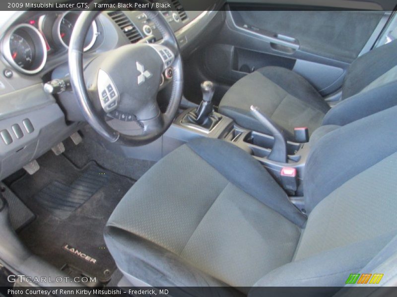 Tarmac Black Pearl / Black 2009 Mitsubishi Lancer GTS