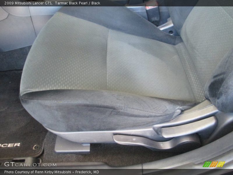 Tarmac Black Pearl / Black 2009 Mitsubishi Lancer GTS