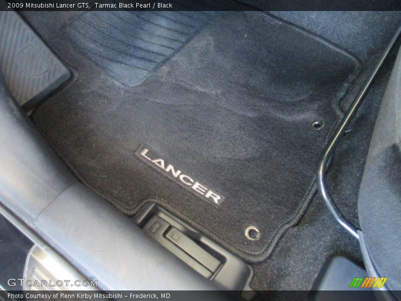 Tarmac Black Pearl / Black 2009 Mitsubishi Lancer GTS