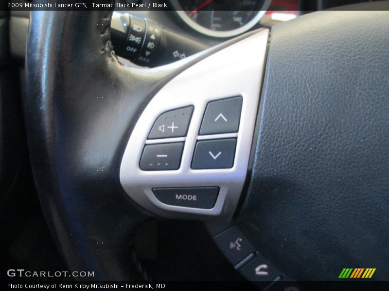Tarmac Black Pearl / Black 2009 Mitsubishi Lancer GTS