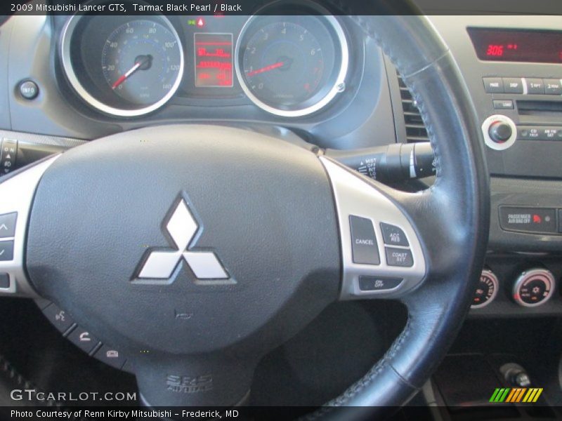 Tarmac Black Pearl / Black 2009 Mitsubishi Lancer GTS