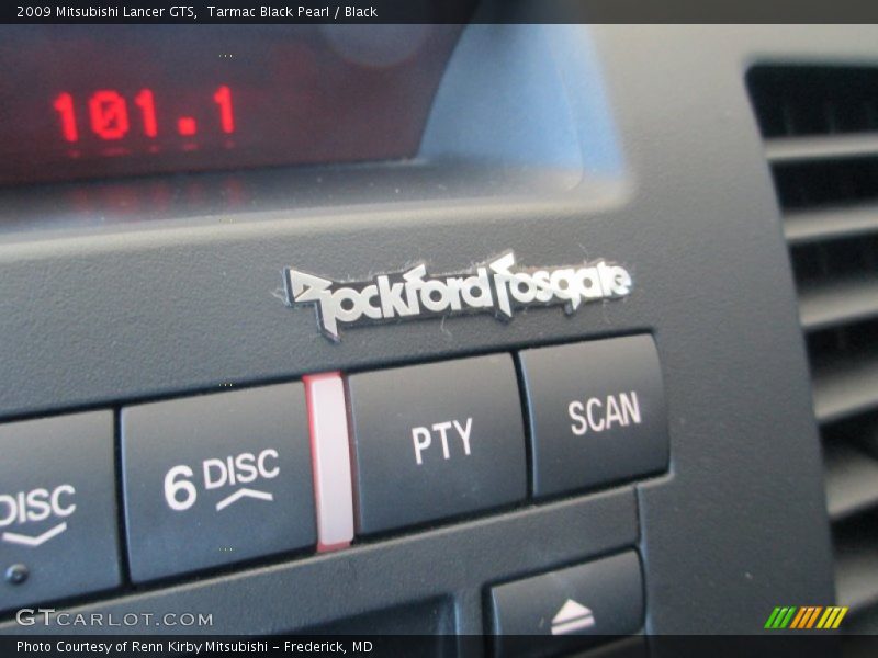 Tarmac Black Pearl / Black 2009 Mitsubishi Lancer GTS