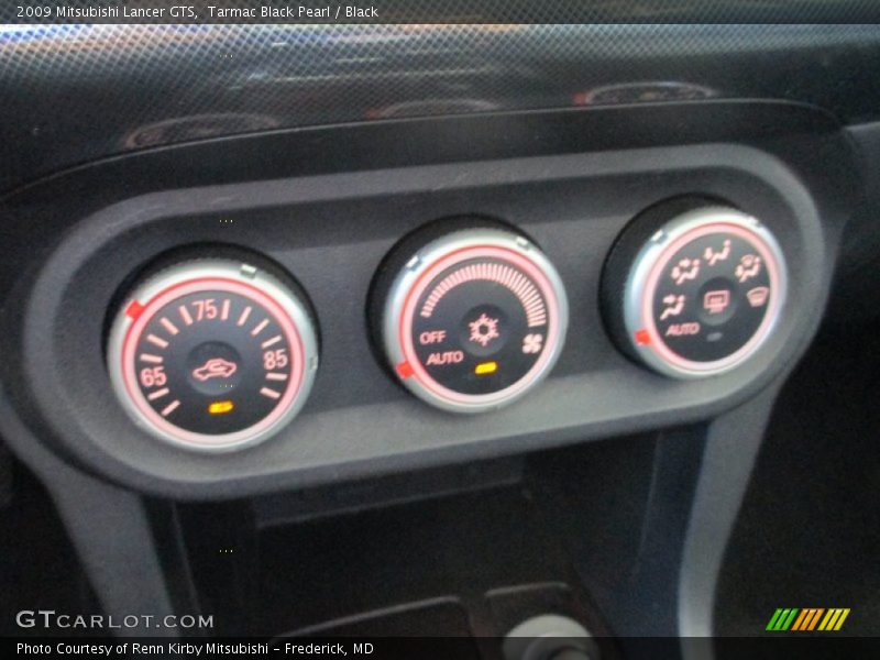 Tarmac Black Pearl / Black 2009 Mitsubishi Lancer GTS