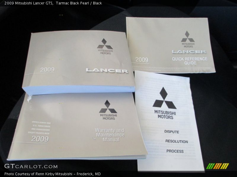 Tarmac Black Pearl / Black 2009 Mitsubishi Lancer GTS