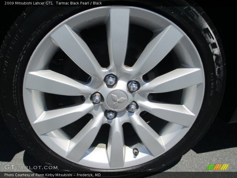 Tarmac Black Pearl / Black 2009 Mitsubishi Lancer GTS