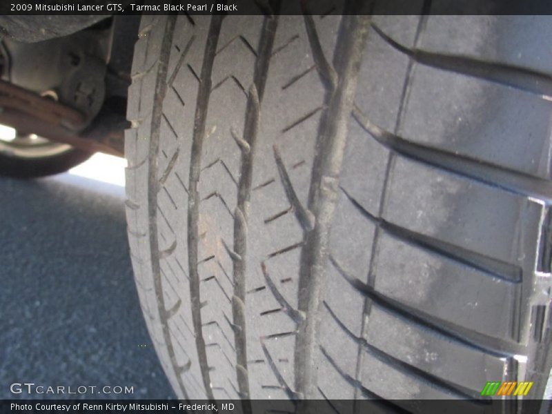 Tarmac Black Pearl / Black 2009 Mitsubishi Lancer GTS