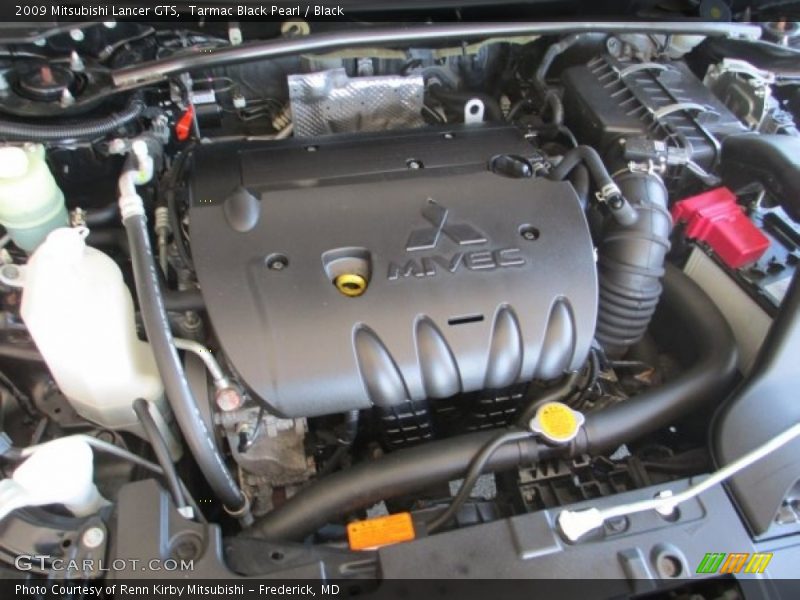 Tarmac Black Pearl / Black 2009 Mitsubishi Lancer GTS