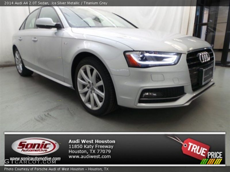 Ice Silver Metallic / Titanium Grey 2014 Audi A4 2.0T Sedan
