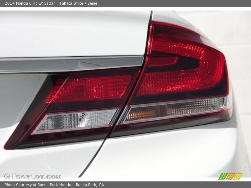 Taffeta White / Beige 2014 Honda Civic EX Sedan
