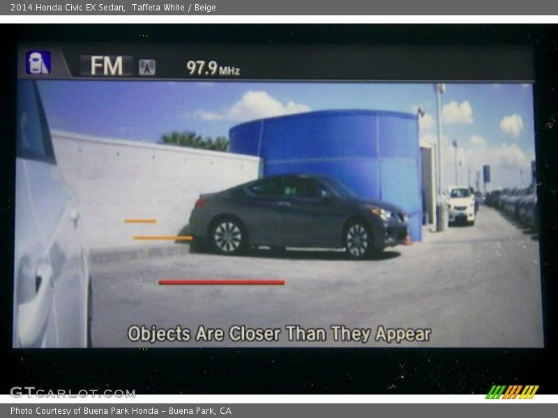 Taffeta White / Beige 2014 Honda Civic EX Sedan