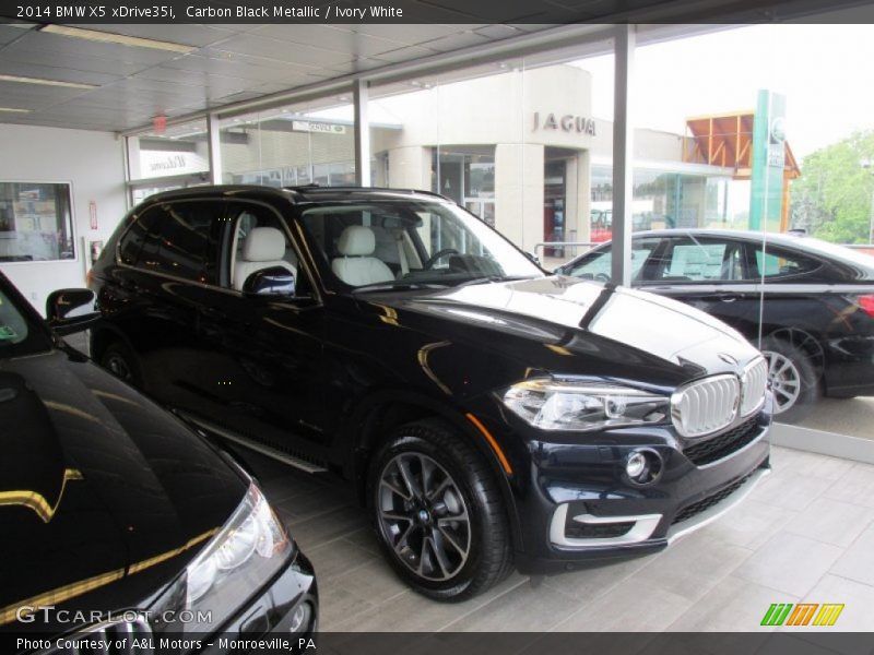 Carbon Black Metallic / Ivory White 2014 BMW X5 xDrive35i