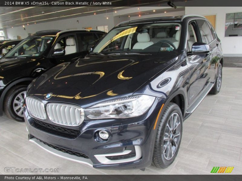 Carbon Black Metallic / Ivory White 2014 BMW X5 xDrive35i