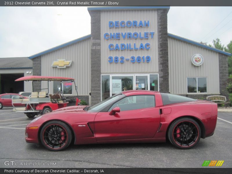Crystal Red Metallic Tintcoat / Ebony 2012 Chevrolet Corvette Z06