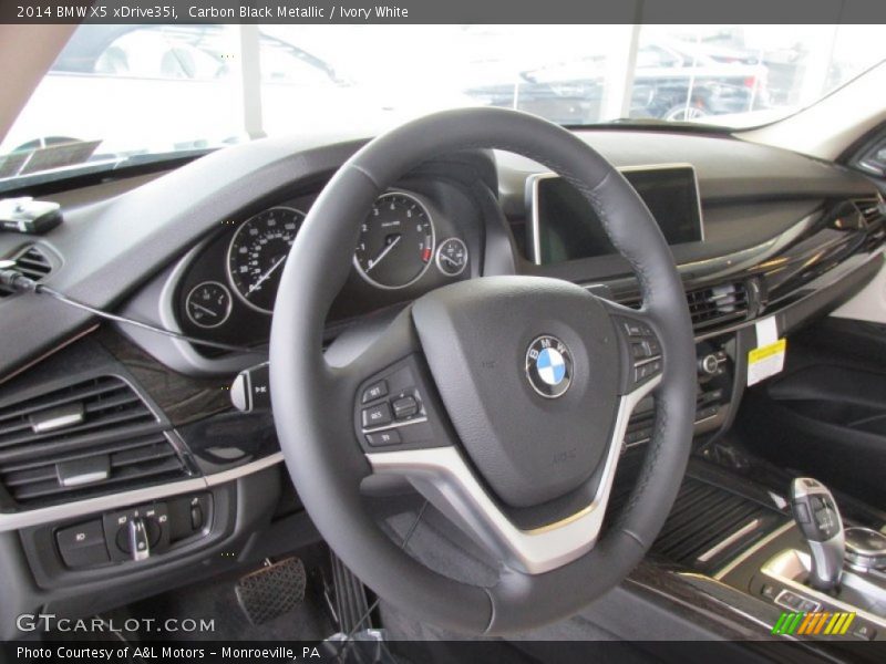 Carbon Black Metallic / Ivory White 2014 BMW X5 xDrive35i