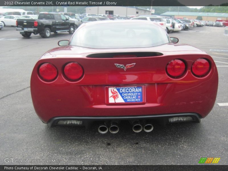 Crystal Red Metallic Tintcoat / Ebony 2012 Chevrolet Corvette Z06