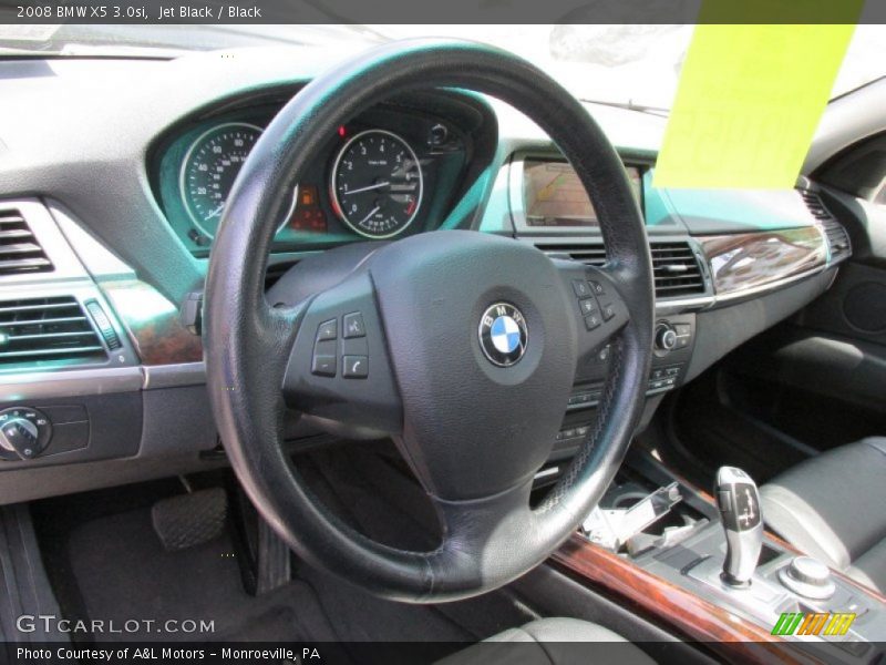Jet Black / Black 2008 BMW X5 3.0si