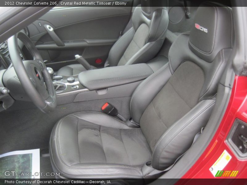 Front Seat of 2012 Corvette Z06