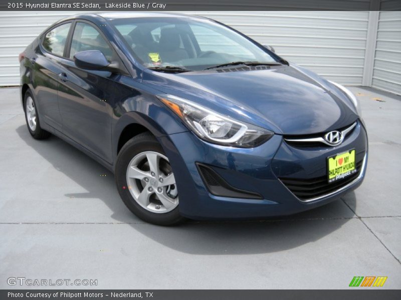 Lakeside Blue / Gray 2015 Hyundai Elantra SE Sedan