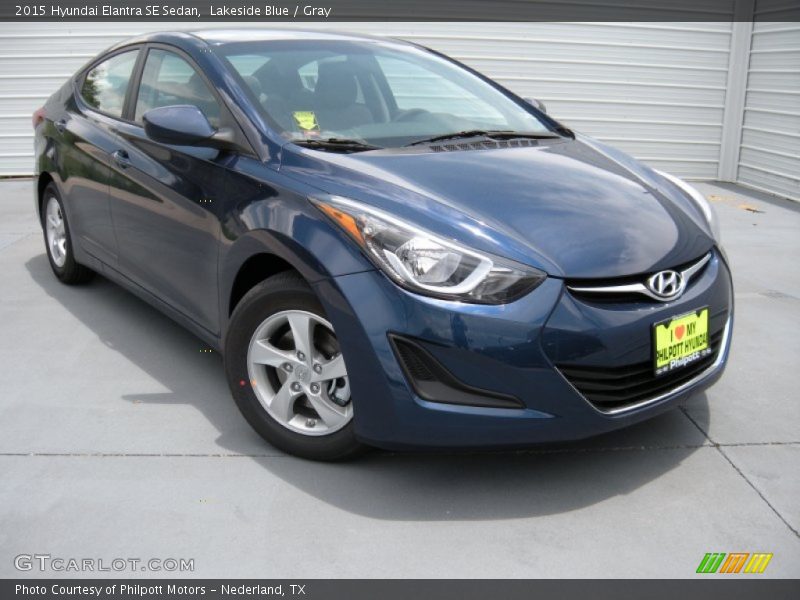 Lakeside Blue / Gray 2015 Hyundai Elantra SE Sedan