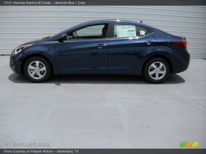 Lakeside Blue / Gray 2015 Hyundai Elantra SE Sedan