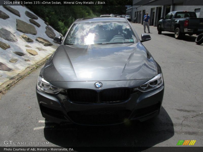 Mineral Grey Metallic / Black 2014 BMW 3 Series 335i xDrive Sedan