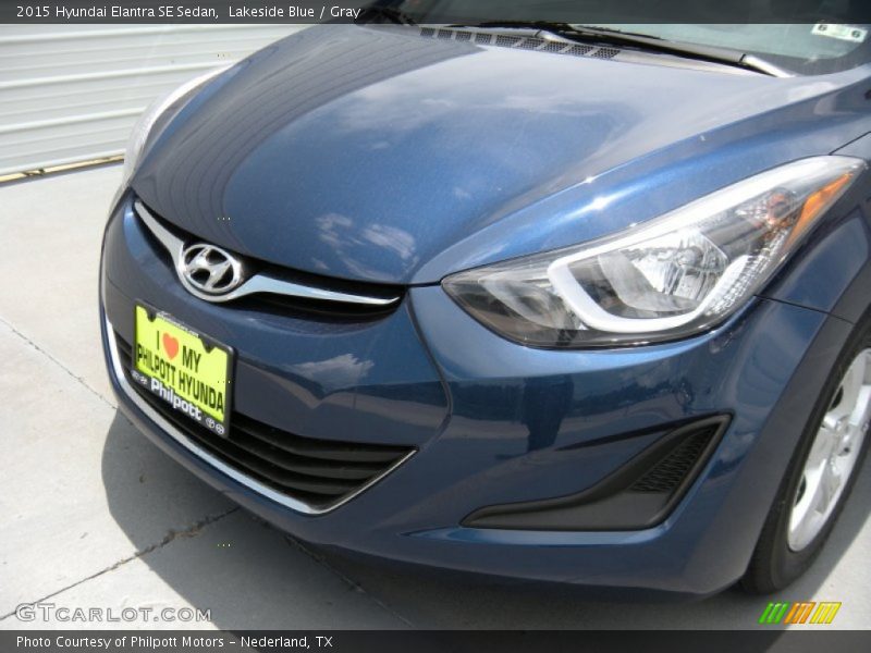 Lakeside Blue / Gray 2015 Hyundai Elantra SE Sedan